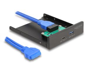 DELOCK Front Panel 3.5" USB 5 Gbps 1x USB-C + 1x USB-A