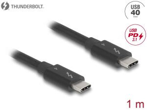 DELOCK Thunderbolt 4 Kabel 40 Gbps PD 3.1 240 W 1 m schwarz