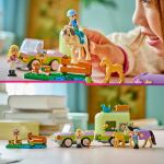 Lego Friends Pferd und Fohlen mit Pferdeanhänger--42695