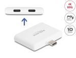 DELOCK USB-C Adapter > USB-C Daten 10 Gbps & Video 4K 60Hz