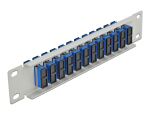 DELOCK 10" LWL Patchpanel 12 Port SC Duplex blau 1...