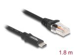 DeLOCK Adapter USB 2.0 Type-C Stecker zu 1 x Seriell...