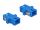 DeLOCK LWL Kupplung SC Simplex Buchse zu SC Simplex Buchse Singlemode 4 Stück blau