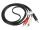 Lanberg CA-MJRC-10CC-0015-BK Audio-Kabel 1,5 m 3.5mm 2 x RCA Schwarz