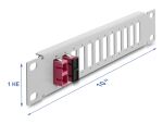 DELOCK 10" LWL Patchpanel 12 Port SC Dup./LC Quad 1...