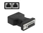 DeLOCK D-Sub 15 Pin Buchse zu 2 x RJ45 Buchse AUI...