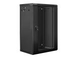 Lanberg WF01-6418-10B Rack 18U Wandmontiertes Regal Schwarz
