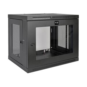 Tripp Lite SRW9UG SmartRack 9-HE-Mini-Rackgehäuse mit flachem Profil, tiefenverstellbar, Wandhalterung, transparentes Acrylglasfenster
