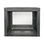 Tripp Lite SRW9UG SmartRack 9-HE-Mini-Rackgehäuse mit flachem Profil, tiefenverstellbar, Wandhalterung, transparentes Acrylglasfenster