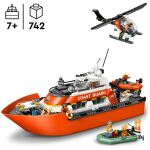 Lego City Rettungsboot d. Küstenwache Hubschrauber--60504