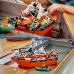Lego City Rettungsboot d. Küstenwache Hubschrauber--60504