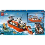Lego City Rettungsboot d. Küstenwache Hubschrauber--60504