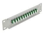 DELOCK 10" LWL Patchpanel 12 Port LC Duplex...