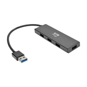 Tripp Lite U360-004-SLIM Ultraflache tragbare USB 3.x (5 Gbps) Nabe mit 4 Ports