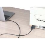 Manhattan 154499 Serien-Kabel Schwarz 1 m USB Typ-C DB-9
