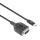 Manhattan 154499 Serien-Kabel Schwarz 1 m USB Typ-C DB-9
