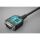 Manhattan 154499 Serien-Kabel Schwarz 1 m USB Typ-C DB-9