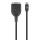 Manhattan 154499 Serien-Kabel Schwarz 1 m USB Typ-C DB-9