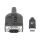 Manhattan 154499 Serien-Kabel Schwarz 1 m USB Typ-C DB-9
