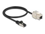 DELOCK Kabel RJ45 Stecker zu Keystone Modul RJ45 Buchse 50cm