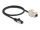 DELOCK Kabel RJ45 Stecker zu Keystone Modul RJ45 Buchse 50cm