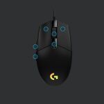 Logitech G 910-005796 Maus Gaming rechts USB Typ-A 8000 DPI