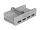 DELOCK HUB USB 3.0 4Port 5xTyp-A Bu extern Feststellschraube