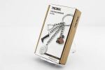 TROIKA KR13-17/CH Schlüsselring/Etui Schlüsselanhänger Schwarz, Braun, Silber