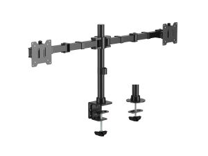 Equip 17"-35" Hochleistungs-Tischhalterung für zwei Monitore mit Gelenkfunktion