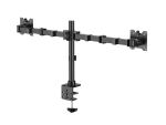 Equip 17"-35" Hochleistungs-Tischhalterung für zwei Monitore mit Gelenkfunktion