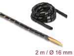 DELOCK Spiralschlauch flexibel 2 m x 16 mm schwarz