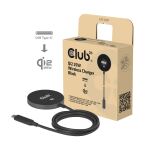 CLUB3D CAC-3027 Qi2 25W kabelloses Ladegerät schwarz Qi 2.2 MagSafe-kompatibles Magnetpad