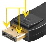 Goobay DisplayPort-auf-HDMI Adapter 1.1, vergoldet