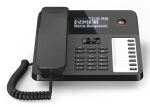 Gigaset DESK 600 Analoges Telefon Anrufer-Identifikation Schwarz