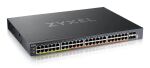 Zyxel XMG2230-52HP Managed L2/L3 2.5G Ethernet (100/1000/2500) Power over Ethernet (PoE) 1U Schwarz