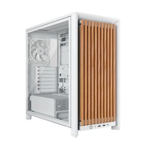 Corsair FRAME 4000D WOOD RS Midi Tower Holz, Weiß