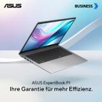 ASUS ExpertBook P1 P1503CVA-S72115 Intel Core 7 240H Laptop 39,6 cm (15.6") Full HD 16 GB DDR5-SDRAM 512 GB SSD Wi-Fi 6 (802.11ax) Deutsch Grau