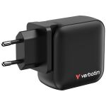Verbatim Mini GaN Charger 100W Universal Schwarz AC Schnellladung Drinnen