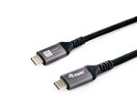 Equip USB 4 Gen 3 C-auf-C-Kabel, M/M, 0.5m, PD3.1 240W, 8K/60Hz, 40Gbps, Schwarz
