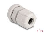 DELOCK Kabelverschraubung M12 10 Stück grau