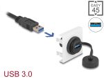 DELOCK Easy 45 Modul SuperSpeed USB 5 Gbps USB Typ-A Buchse