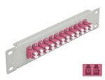 DeLOCK 10″ LWL Patchpanel 12 Port LC Duplex violett...
