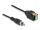 DeLOCK Kabel Cinch Stecker zu Terminalblock Adapter mit Drucktaster 15 cm