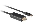 Lanberg CA-CMDP-10CU-0005-BK Videokabel-Adapter 0,5 m USB Typ-C DisplayPort Schwarz