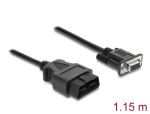 DELOCK Adapterkabel OBD-2 Stecker auf Sub-D 9 Pin Buchse