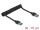 DELOCK USB 5 Gbps Spiralkabel Typ-A Stecker zu Typ-A Stecker