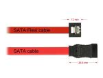 DELOCK SATA-Kabel SATA III -> SATA St/St 1.00m FLEXI rot