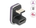 DELOCK USB-C Adapter 180° gewinkelt 40 Gbps stecker zu BU
