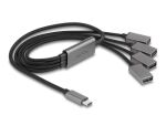 DELOCK 4 Port USB 2.0 Kabel-Hub USB Type-C Anschluss 60cm