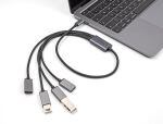 DELOCK 4 Port USB 2.0 Kabel-Hub USB Type-C Anschluss 60cm
